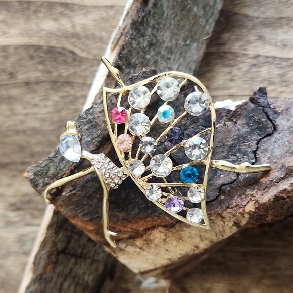 Ballerina Gemstone  Brooch - Picture 1 of 5
